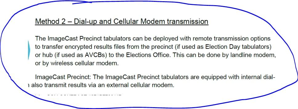  #Breaking  #BreakingNewsOur research has uncovered that  #Dominion machines have MOBILE PHONE access points. It has already been shown on VIDEO on  #Election day that  #Nevada,  #Arizona AND  #Michigan networks at polling stations were ALL HACKED in under 3 minutes using a Mobile