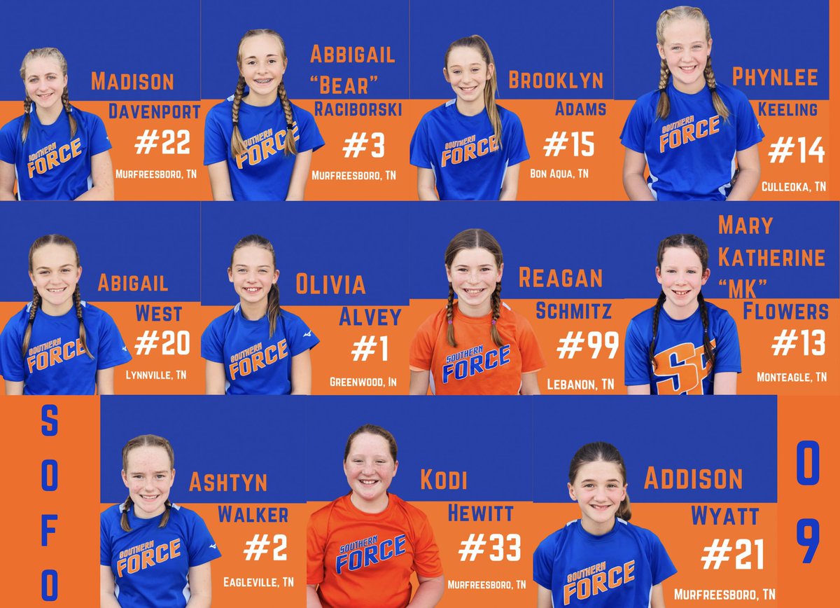We are excited to announce our Spring/Summer 2021 roster! These girls individually bring a lot of talent to this team, and together, they will be unstoppable! 💙🧡🥎 #sofo09