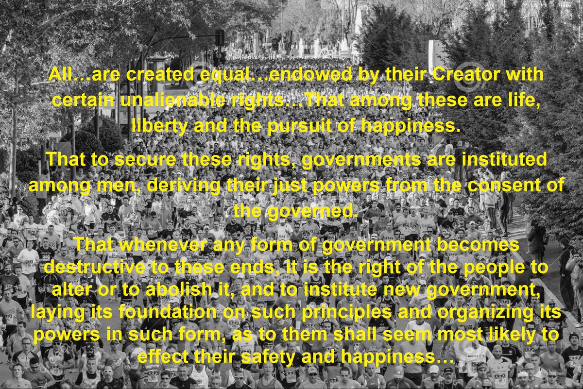 RxExercise's tweet photo. Well written, well said @ksorbs.

Simply upon the evidence of effects:

Which has been government-controlled most effectively?
The virus?
The people?

Best wishes to US all as we reach back for our "Life-Liberty-Pursuits of Happiness".
#DeclarationOfIndependence #USConstitution https://t.co/XspCv3yke1