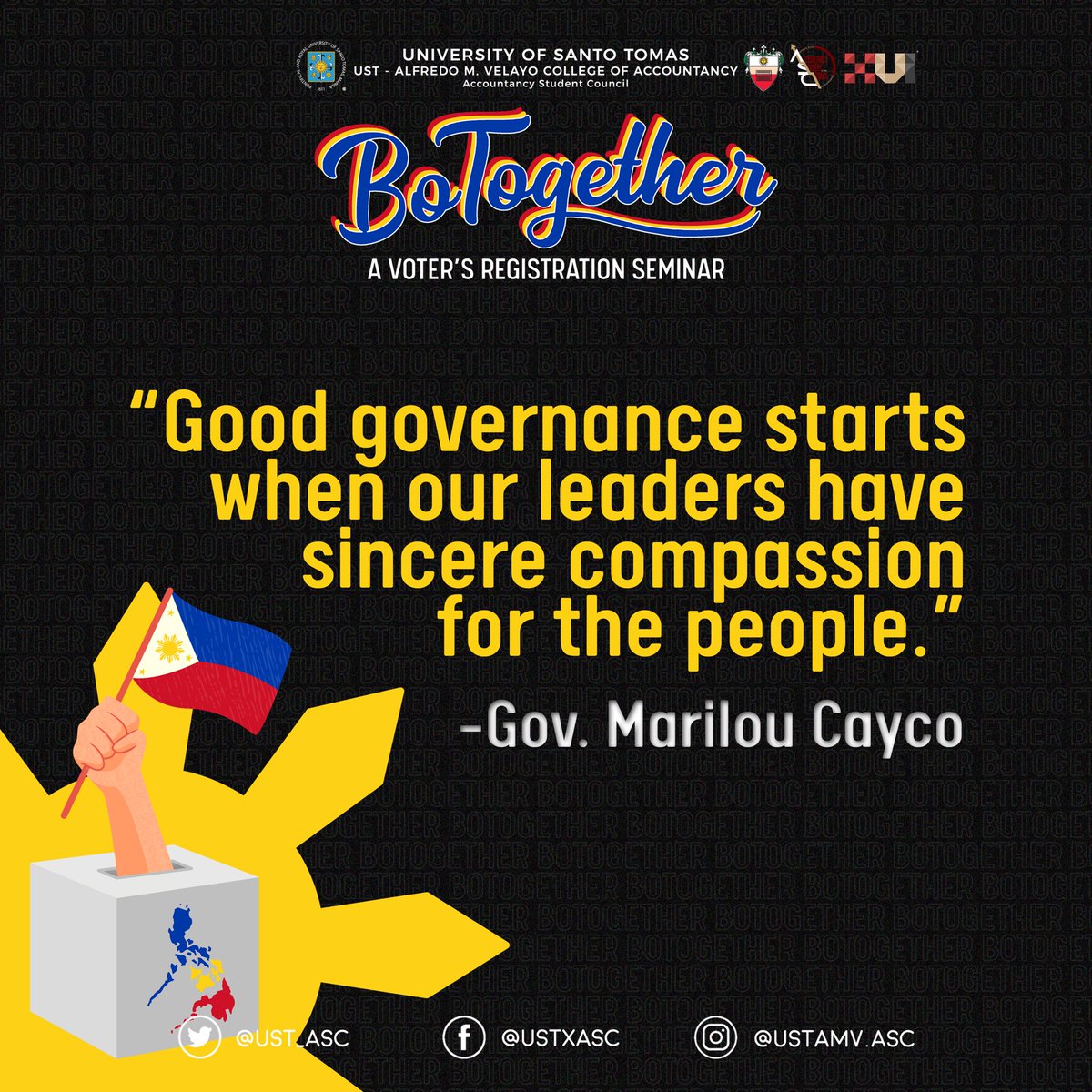UST_ASC's tweet photo. Cast our minds back to one of our notable webinars, BoTogether, as we strive for a stronger nation in the next generation.
Full album here: https://t.co/ARXVgv4Yvj
#BoTogether
#RedefiningStandards https://t.co/wiRtOT7Z3N