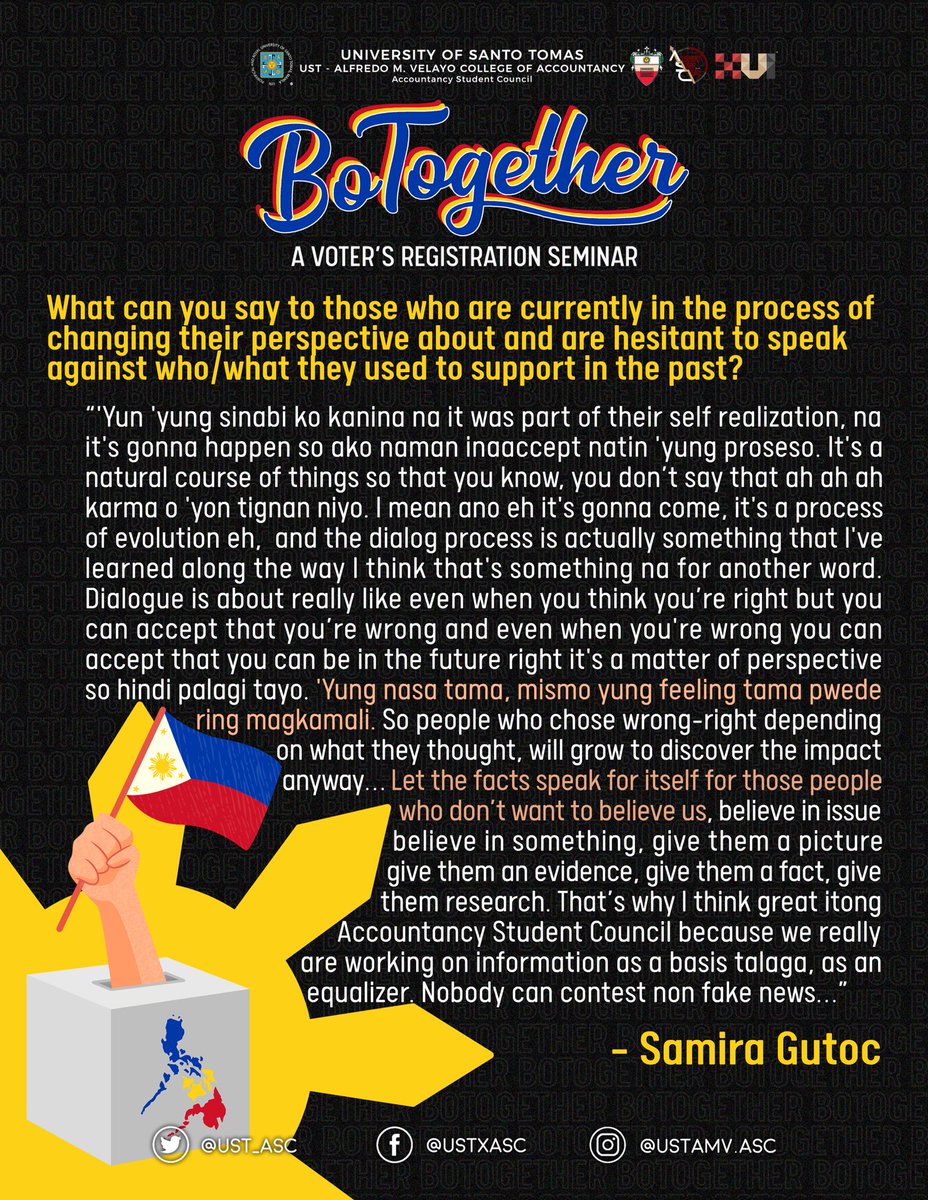 UST_ASC's tweet photo. Cast our minds back to one of our notable webinars, BoTogether, as we strive for a stronger nation in the next generation.
Full album here: https://t.co/ARXVgv4Yvj
#BoTogether
#RedefiningStandards https://t.co/wiRtOT7Z3N