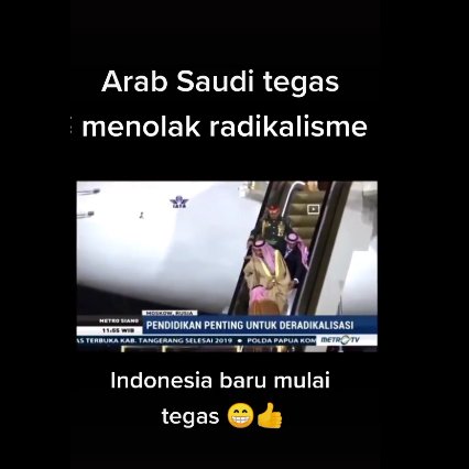 gadisresidu_b3's tweet photo. Karena tau membahayakan kemajuan dan masa depan negaranya 
Pemerintah kerajaan Arab saudi dgn tegas menolak redikalisme 
Dan memecat ribuan Imam yg ceramah dgn ujaran kebencian dan adu domba juga rasisme .....
Indonesia Just starting only https://t.co/tBnUOQH2oa
