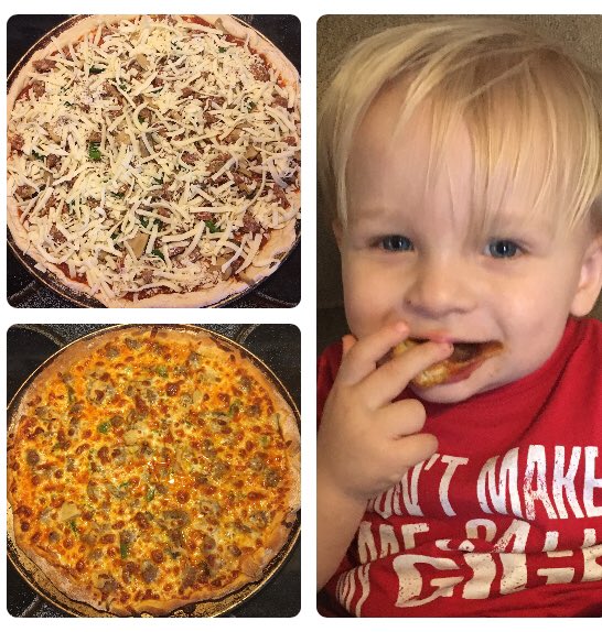 ReginaGray18's tweet photo. @ClassicoSauce Is making a homemade pizza using Classico Pizza Sauce really worth it? Kane says it is!🍕👩🍳. #whoicookfor #classicoisbest #gigisboy❤️ https://t.co/QZ74WcDIxO