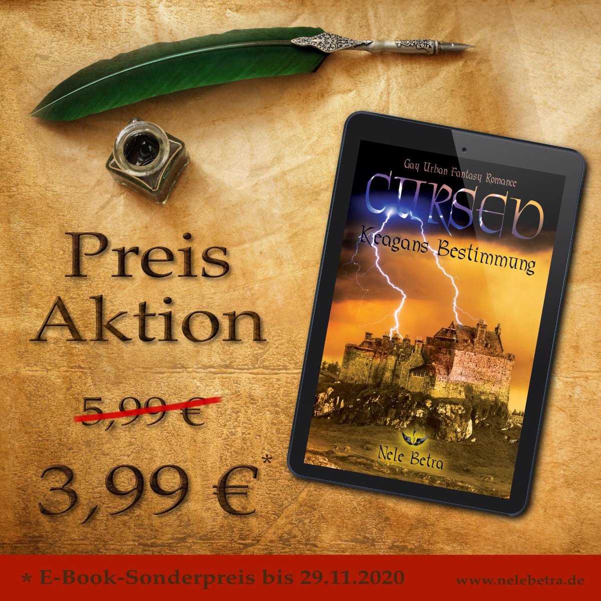 NeleBetra's tweet photo. #Preisaktion #Aktion
Es ist mal wieder Zeit für Geschichten und Legenden. :-D
Wer Keagans Story noch nicht kennt, sollte sich diese Gelegenheit nicht entgehen lassen.  Das E-Book gibt es hier:  https://t.co/e9BRBZtCze https://t.co/9hN3I6KzsM