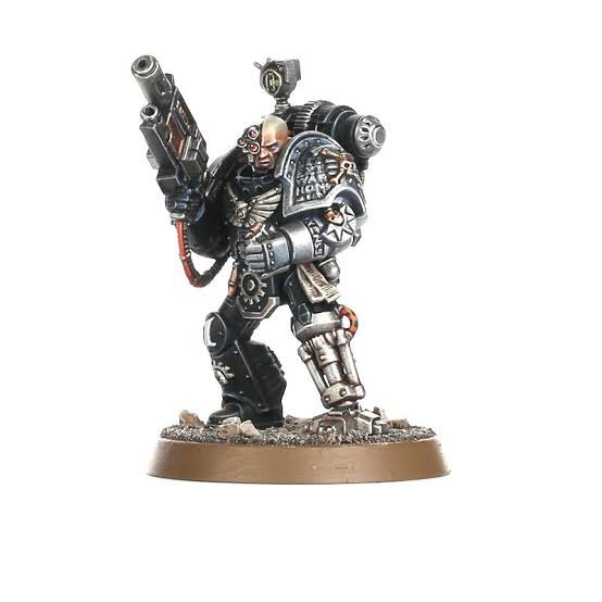 wackostracko's tweet photo. Back is f*cked again, but in between pain im working on my #deathwatchoverkill team again. Lots of work still but Ennox Sorlock is getting ready to cross the rubicon https://t.co/kpILNGUpvG