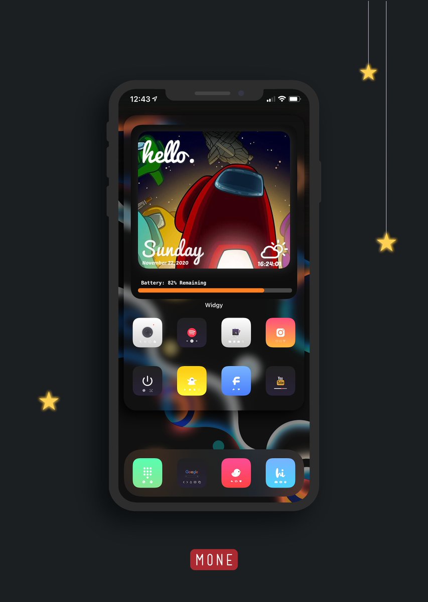 kleinmone's tweet image. Maybe a bit much but I like 😄😋

Icons peach by @alexmndz_503 .. where are you my friend 😢
Wallpaper by @MarcusBremen 
Widgy widget by @0gJay1 
Iconboard by @_darioroa 

#ios14homescreen #noJailbreak #ios143