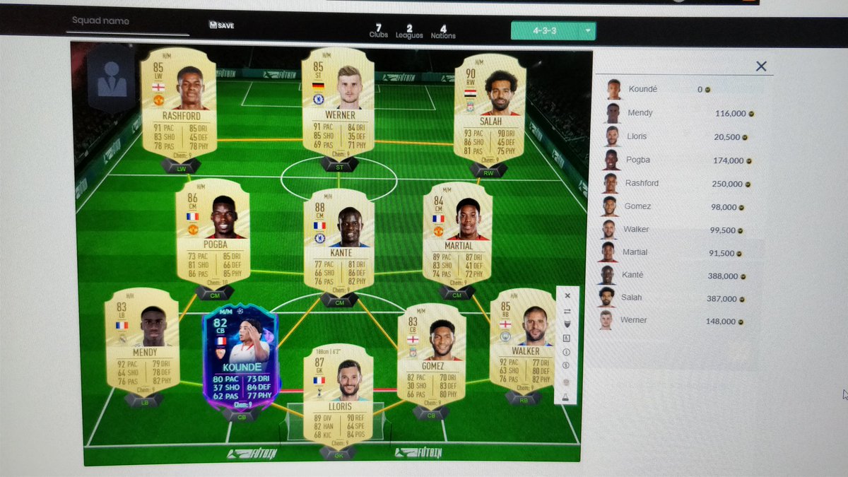 DantonFut's tweet photo. @TwinsFifaHD Salut les gars 😁
Déjà merci pour vos vidéos, elles sont très bien faites 👍🏻
Vous devez souvent répondre à cette question mais quels joueurs sur le screen pensez-vous que je dois acheter ce soir ? Merci de votre aide 🙏🏻 https://t.co/HjzyMMm1iv