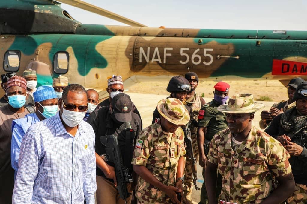 SaharaReporters's tweet photo. Again, Boko Haram Terrorists Attack Governor @ProfZulum's Convoy, Kill Seven Soldiers, Two Others | Sahara Reporters https://t.co/yXhSO9yT7G https://t.co/u9GGcengpi