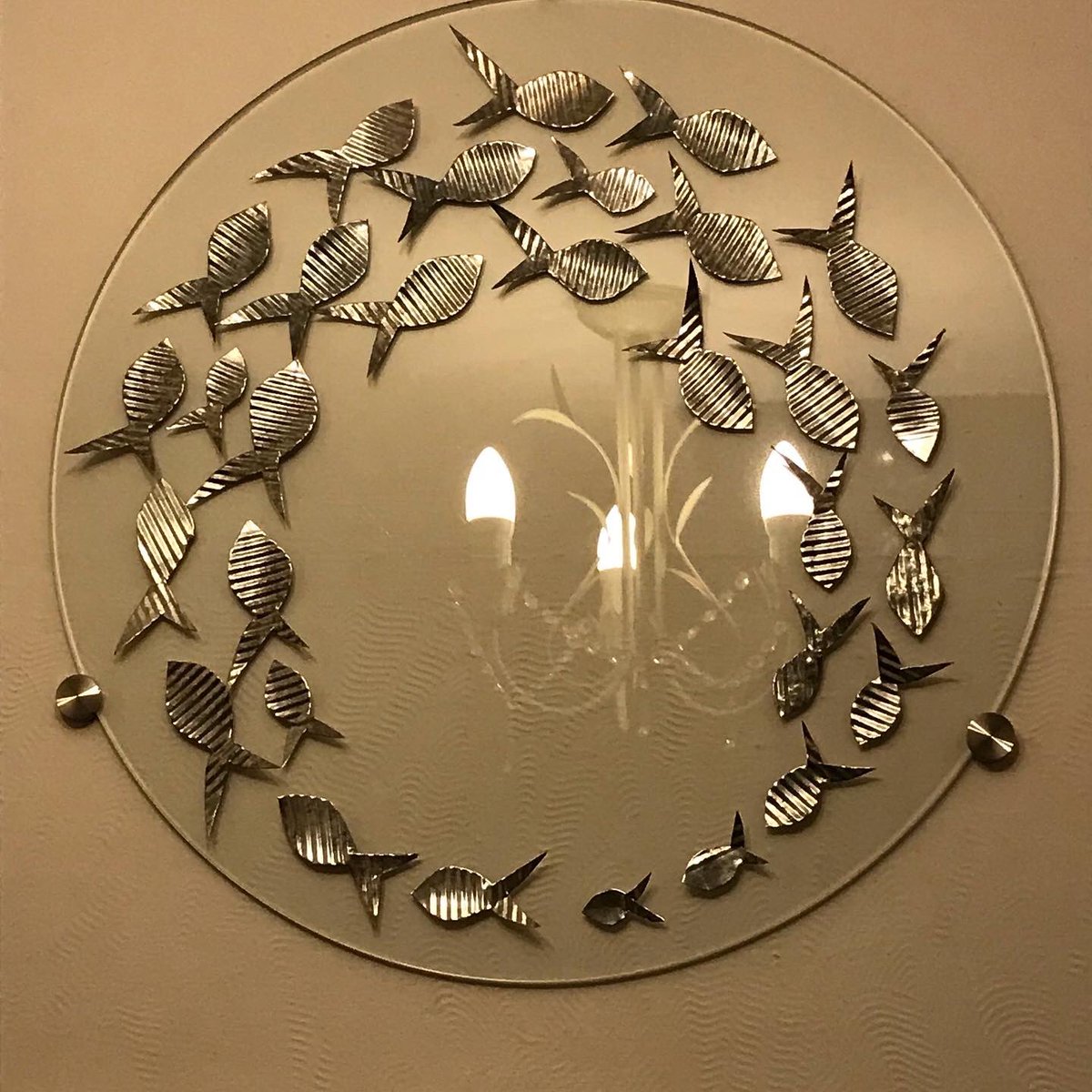 Kelstongh's tweet photo. We have a week of #improvements planned.
Here is last weeks work.
Martin has made a two #beautiful pieces of #artwork, using all #recycled materials. Now in place in by the breakfast room.
 #reuse #upcycle #guesthouse #lookingtoimprove #design #placestostay #bookwithus https://t.co/3Ue2yaqYHg