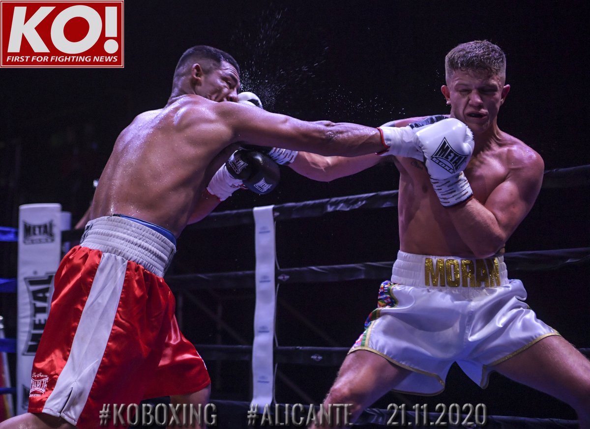 KOTVMedia's tweet photo. Solid UD win for @pro_dylanmoran at the @koboxing2016 bout with a game and dangerous David Bency over 8 rounds on PPV in @onguardamar in Alicante last night. @ORourkesgym @SportsSlater https://t.co/gcWbTCJROM
