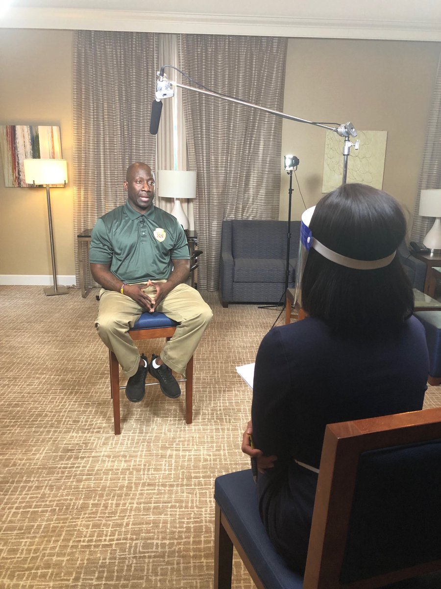 Carlddavis's tweet photo. Herbert Mouton founding member of 88 CHUMP (George Floydโs teammates) interviewed by Court TV on upcoming documentary about the life and legacy of their childhood friend George Floyd. #chump88 #JY4Life https://t.co/gOcAMlOTBB