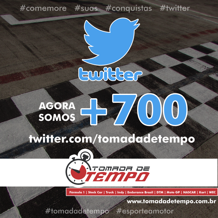 tomadadetempo's tweet photo. E no melhor estilo #comemore #suas #conquistas... UAU! Passamos dos 700 seguidores aqui no Twitter! Mais uma vez, a todos vocês, um MUITO OBRIGADO de toda a turma do Tomada de Tempo!

No caso deste canal, agradecimento especial ao @gilsonrc, por comandar este espaço tão bem! https://t.co/e9WsNPDARw