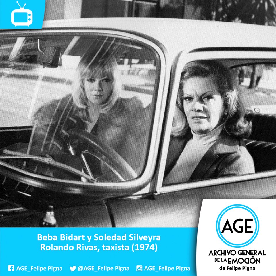 AGE_FelipePigna's tweet photo. Imposible olvidar a las actrices Beba Bidart y Soledad Silveyra en Rolando Rivas Taxista #Television #Argentina #ArchivoGeneraldelaEmocion #Decada1970 https://t.co/QkfTJ2gdak
