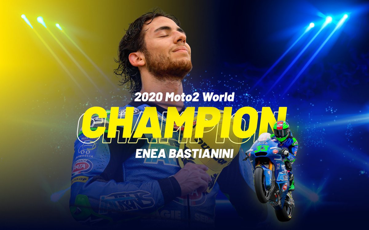 Congratulazioni @eneabastianini 👏🏼 World Champion Moto2 👏🏼 https://t.co/h8T0ndhj9m