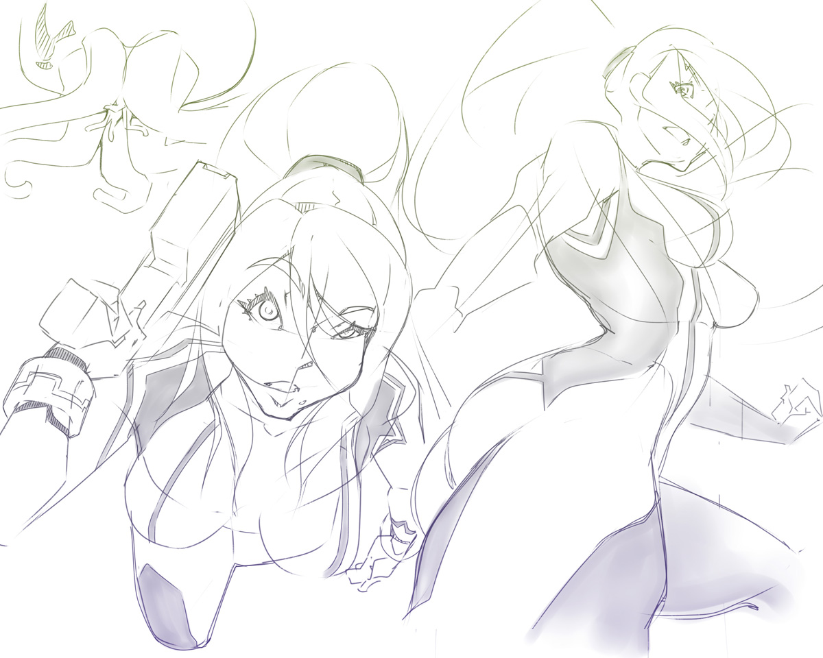 Sunday morning Samus sketches~