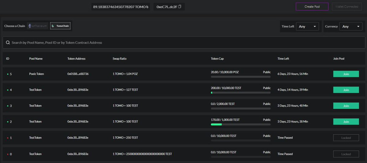 Poolz__'s tweet photo. Live update from our TRC21 Testnet:

Our dev team is in the final stages of completing the integration with TomoChain TRC21 network.

Very exciting to see the technological feasibility of our product go from vision to reality.

$POZ 🚀 https://t.co/vBff9qxWrb