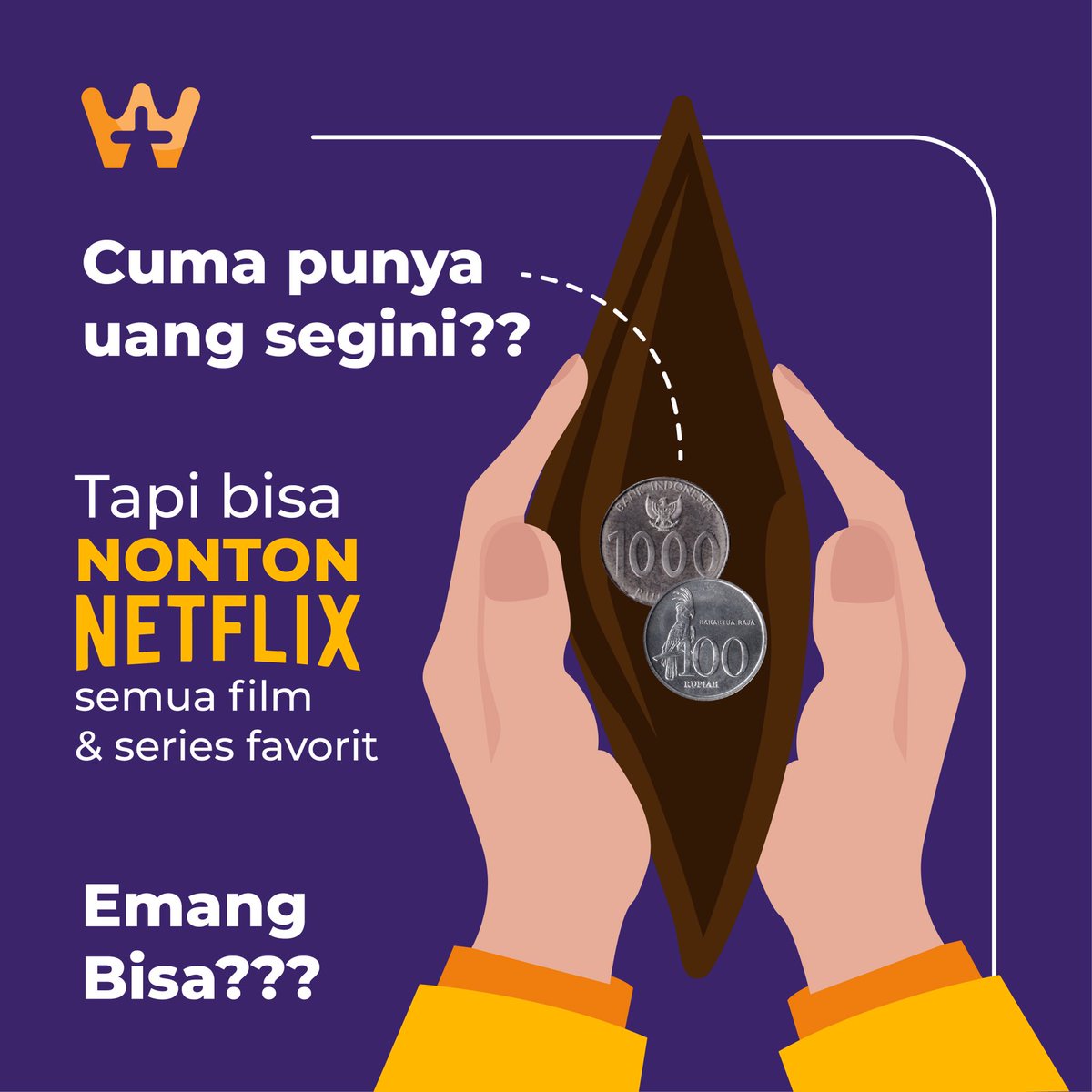 worthythings_'s tweet image. nonton netflix cuma seribuan sehari?? instagram.com/worthythings_/