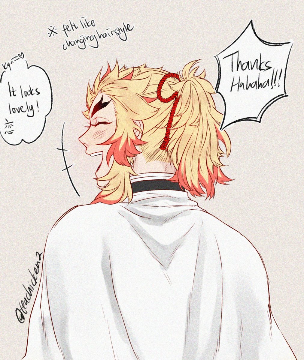 pillars never crumble — Rengoku with a ponytail!!