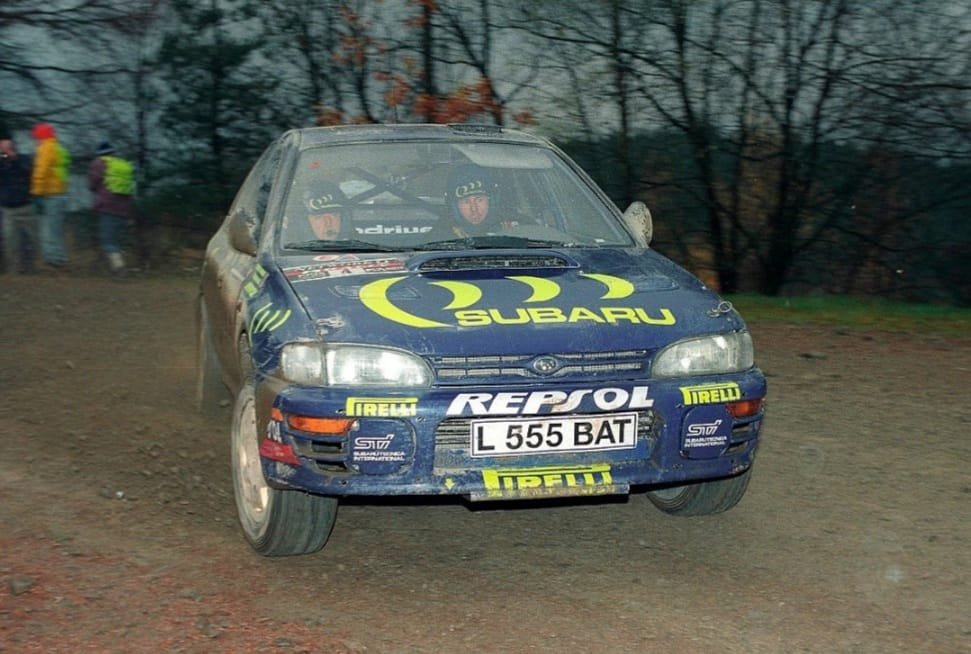 PixelCowRacing's tweet photo. Today marks 25 years since these two won the World Rally Championship on home soil. I grew up very near Prodrive, and had watched Colin all the way through his career. Even at 9 years old this was a memory that has stayed with me forever.

#ColinMcRae #l555bat #wrc https://t.co/FmkjSzJKkc