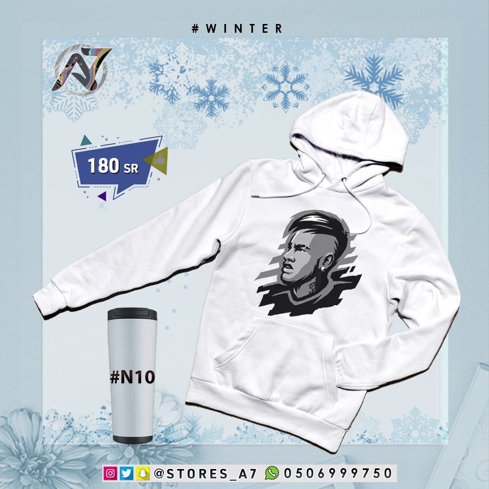 stores_a7's tweet photo. ☃️❄️ عرض الشتاء ❄️☃️
_
Winter
_
متجر إي سفن | A7 
_
▫️#كريستيانو  #ميسي #نيمار ▫️

( بلوفر بكاب او بدون كاب + كوب حافظ للحرارة ) 
فقط بـ ١٨٠ ريال !!
ولا تشيل هم الشحن > التوصيل علينا 😉💪🏼 
_
خامة البلوفر والطباعة بجودة عالية ☑️💚
_
منتجات وتصاميم مختارة وايضاً طباعه حسب ماتريد https://t.co/2ubHSN6IbR