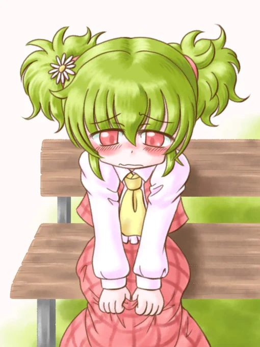 #いいツインテールの日 
待ち合わせゆうかりん
気分を変えてツインテで来たけど、いつもと違う感じで急に恥ずかしくなって帰りたくなってるそんなゆうかりん 