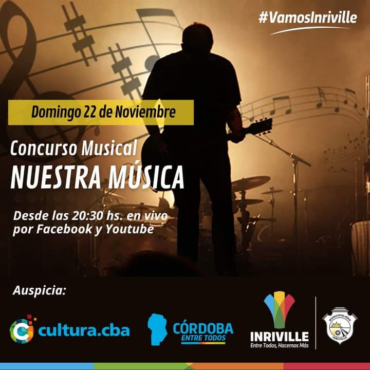 MunInriville's tweet photo. Hoy 22
#DíaDeLaMúsica
🎶🎹🎺🪕🥁🎤
👉No te podés perder "Nuestra Música"😉 Conectate y seguinos por nuestras redes!!! 

✔️Por Facebook: https://t.co/BTqFnxQgmU
✔️Por Youtube:
https://t.co/DsgQtGDL4m

Vas a disfrutar una noche maravillosa junto a nuestros artistas locales👏 https://t.co/bUEU39EdIW