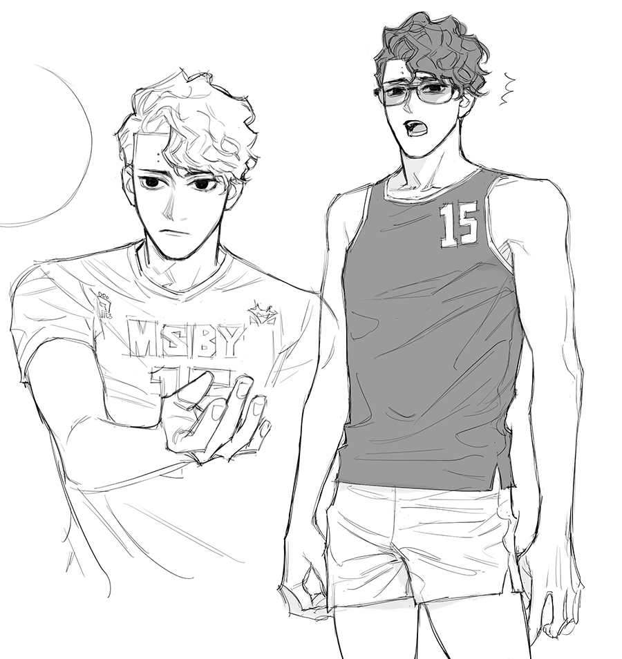 i did a redraw thing to make sure i'm drawing the same kiyoomi as furudate-sensei. ? /like a calibration

#HQxOMIX 