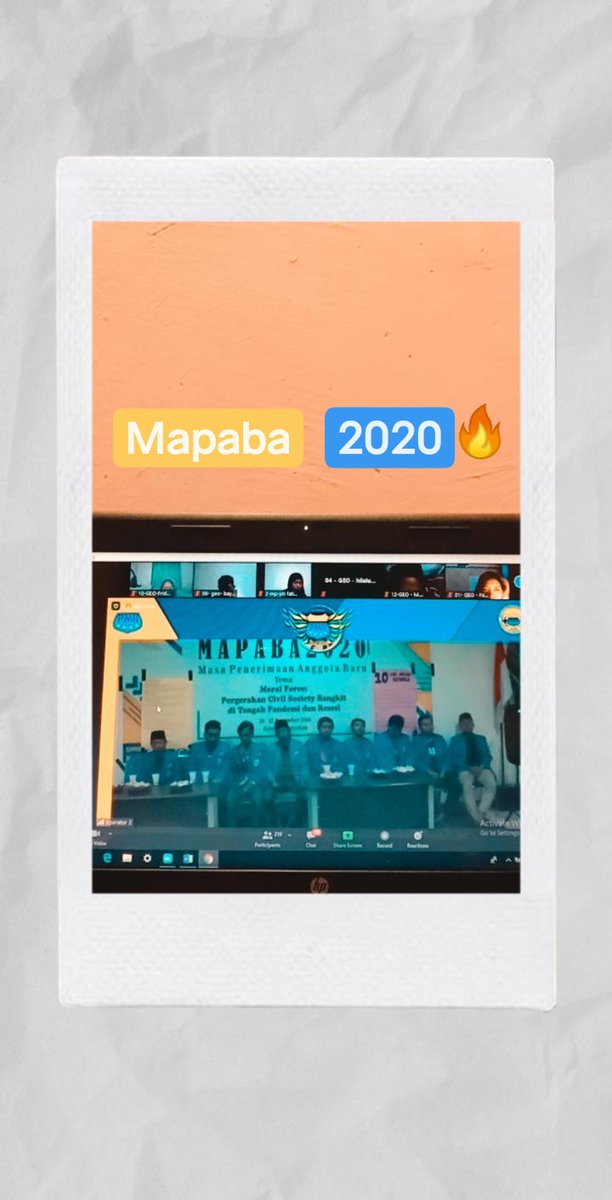 fridarahma02's tweet photo. Banyak ilmu yang didapat dari mapaba2020
#pmiifebibergerak 
#mapabafebi20 
#hartatahtamapaba 
#febiadaptif 
#moralforce
#resesi https://t.co/doiGFbFyFt