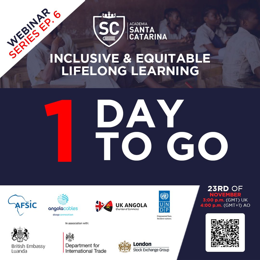 asc_angola's tweet photo. We are 1 day away from the last episode of this year’s webinar series. Don't miss the opportunity to listen and interact with policy makers and industry experts. The event is FREE. You still have time to register, just click on the link bellow.

Link: https://t.co/1hqfszDCkP https://t.co/lkrnrUKCIW