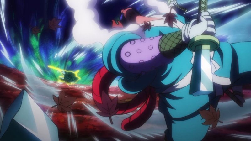 神城 カレン Onepiece アニメワンピース 951話 オロチの追手 忍者軍団vsゾロ 日和を連れたままのゾロは忍者集団から狙われていた ゾロは相手していた忍者を斬ると 日和に迫る忍者たちもまとめて斬り倒した 一旦追手を逃れた日和とゾロ ゾロはトノ