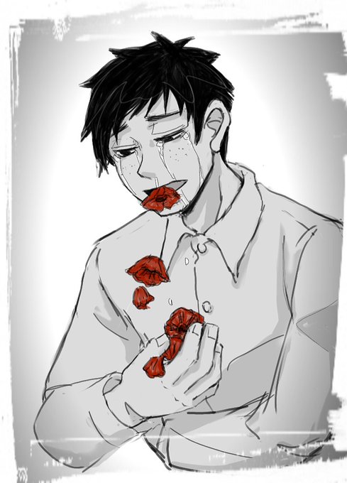 花吐き病のtwitterイラスト検索結果