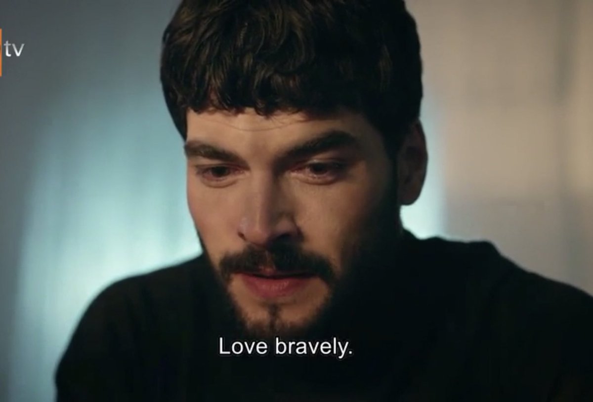 Hercai is all about being brave enough to fall in love , if you are not bold enough to protect & defend your love , you better not fall in love Miran is the only one whose heart was brave enough for love #Hercai  #ReyMir #AkınAkınözü