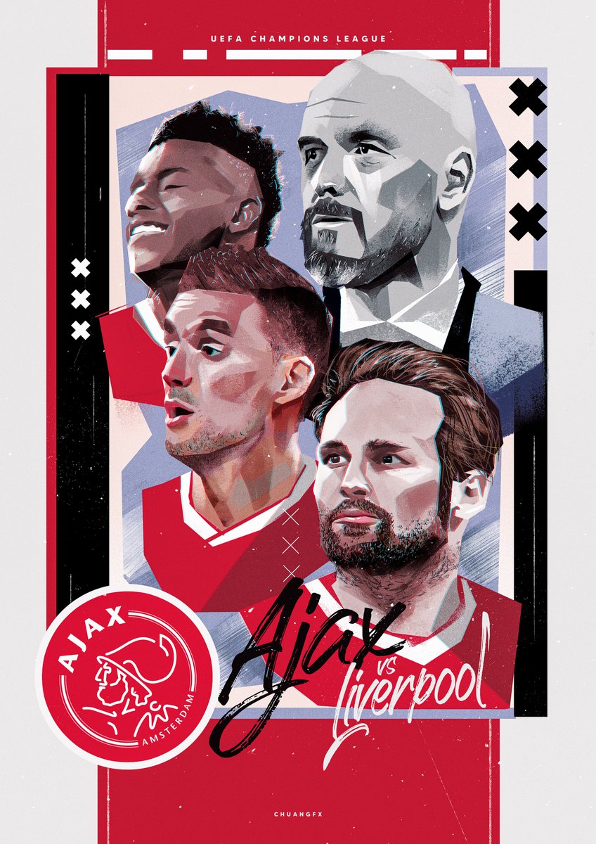 AFC Ajax ❌❌❌ -  #MissionMatchday

Thank you <a href="/AFCAjax/">AFC Ajax</a> for inviting me to participate in this matchday visual programme! 

Leave a ❤️ if you like it! #Ajax
