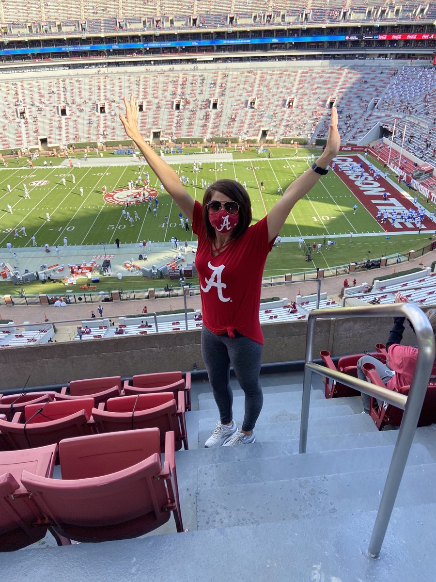 Bryant Denny looked and felt different yesterday, but it was still a great place to be on a fall Saturday with this beautiful lady!