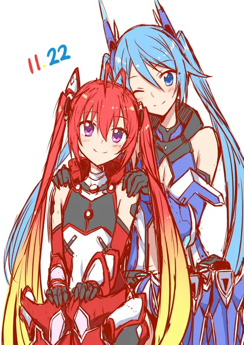 ラフでめんご #いいツインテールの日 