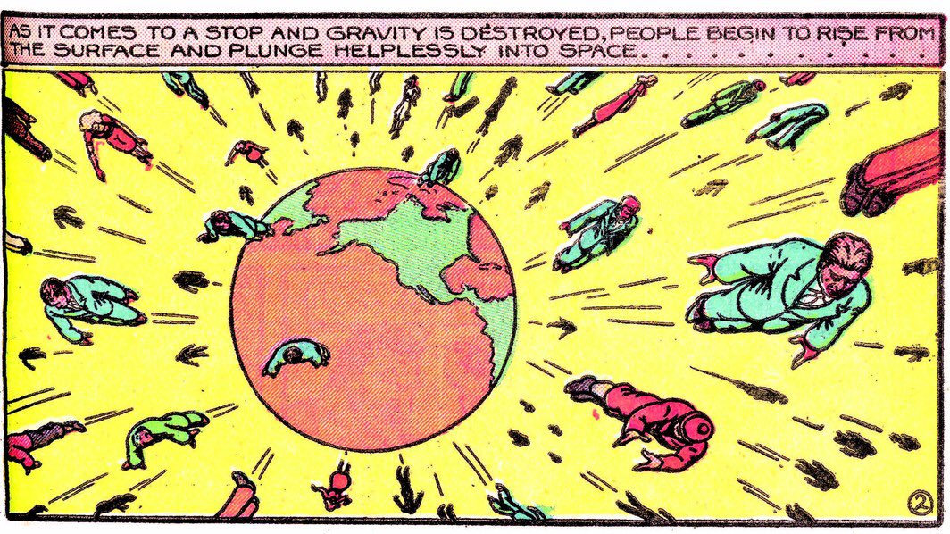 In panels like this, Everett's compositions pick up an almost Fletcher Hanks-type energy - simple visual elements arranged in an unnatural, vaguely surreal way. It's weird and I'm very into it.