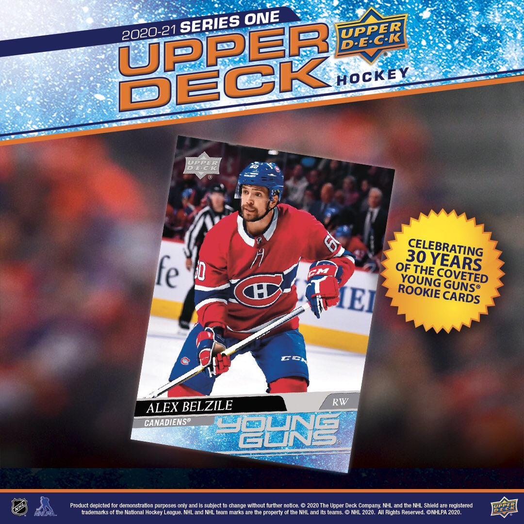 Check out my first NHL® trading card from <a href="/UpperDeckSports/">Upper Deck</a>. Find my Young Guns® card in 2020-21 Upper Deck Series One, available in retailers and certified diamond dealer shops across North America. Find out more at UpperDeckBlog.com. 
#YoungGuns