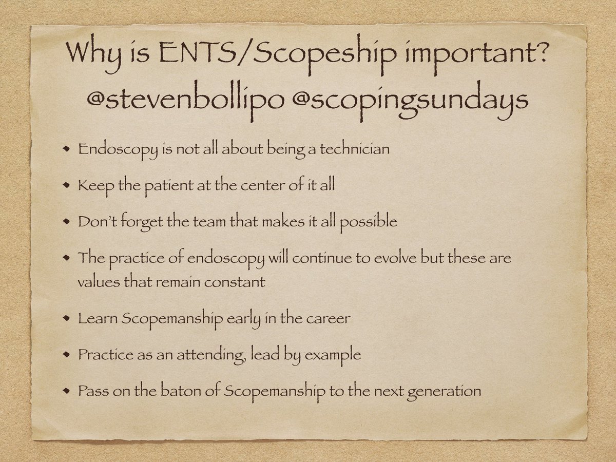 stevenbollipo's tweet photo. @cnekekez @ScopingSundays @SunnyOhSon @BilalMohammadMD @DrMalSimons @LizzieAbyMD @NnekaUfereMD @JacquelineChuMD @AhmadBazarbashi @vaibhav_manu @RobertoSimonsMD @SanchezLunaMD @rmulkimd Glad you asked. I keep thinking about this and it keeps evolving in my own mind. As of last night, this is what I think #Scopemanship is and how it relates to #ENTS like ☯️
I made these slides to make sure we have less tweets and more content so people can keep up with it. https://t.co/niztIGYiLF