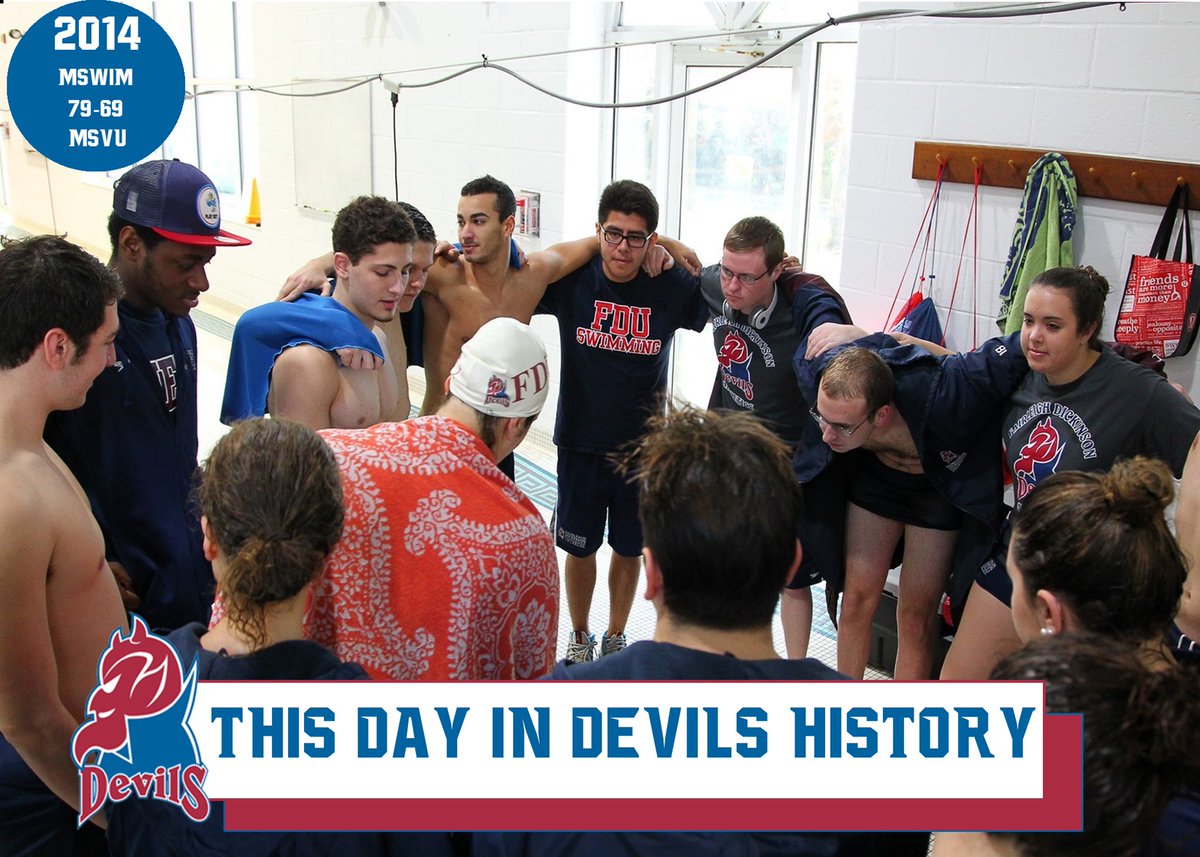 FDUDevils's tweet photo. Nov. 22. 14 ~ #ThisDayInDevilsHistory 🗓 

@FDU_Swimming scored a Saturday meet victory inside the Ferguson Rec 😈 

🔑 performers⬇️

🏊‍♂️ David Nadler ➡️ 23.70 (50-Free)
🏊‍♂️ Stephen O’Brien ➡️ 2:31.50 (200-Breast)

Full results ⬇️
https://t.co/mpsrDLuxY9

#HeatsRising🔥| #HornsUp🤘 https://t.co/60kmPH3jtp