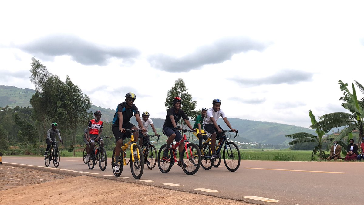 KigaliRides's tweet photo. • READY •                       • SET •
• GOO! •              •COMPLETED ✅ •

We made it through 3 districts @Gasabo_District, @rulindodistrict , @GicumbiDistrict . A 53.7km joyride! Kudos to the team 🤩

#CyclingForAll 

@Rwanda_Sports 
@visitrwanda_now 
@cyclingrwanda https://t.co/3gfEJN0Ig1