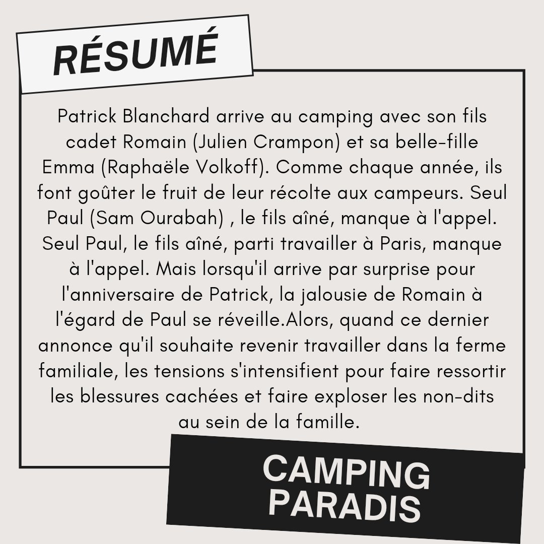 roxara_dna's tweet photo. Résumé Camping Paradis 🎥

Les infos viennent de tomber. Voici le résumé de l'épisode dans lequel Raphaële joue. "La fierté de mon père"
Pas de date de diffusion en France pour le moment. 
Diffusion pour nos amis Suisse Samedi prochain. 

#raphaelevolkoff #campingparadis #dna https://t.co/wSoilS0rrI
