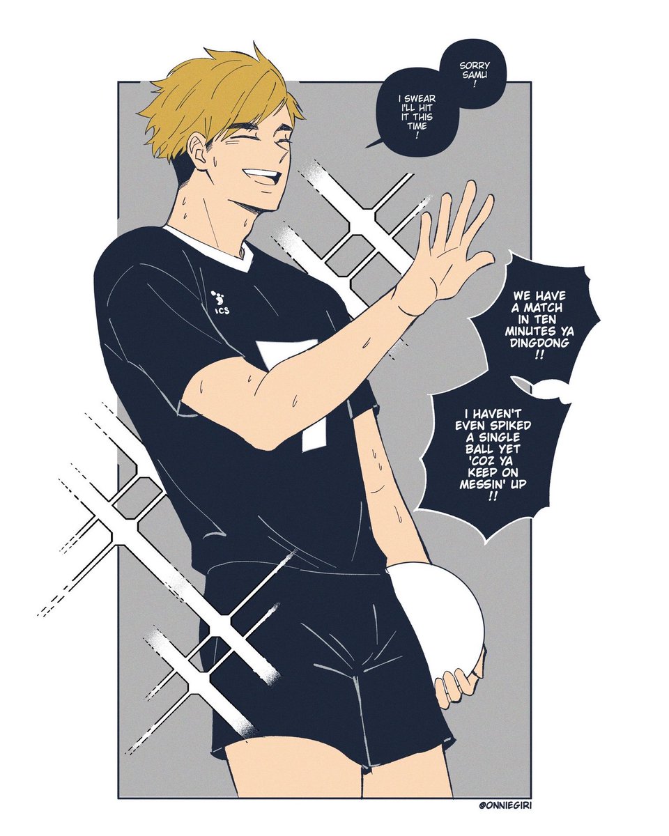 onniegiri's tweet photo. sakusa: ✨ i like the view ✨

(pls follow the flow of the speech balloons uwu) https://t.co/mqlghJBZlh