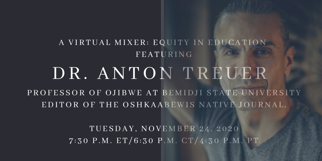 NBCTNAME's tweet photo. @NBCTNAME @bienbct &amp; @TeachPlusNV A Virtual Mixer: Equity in Education for TOC (Teachers of Color) THIS Tuesday, November 24th at 7:30 P.M. ET/4:30 P.M. PT with Dr. @antontreuer, notable professor &amp; author (https://t.co/jXNHv9e7wH) Email nationalboardname@gmail.com for details. https://t.co/ST5THjwNnn