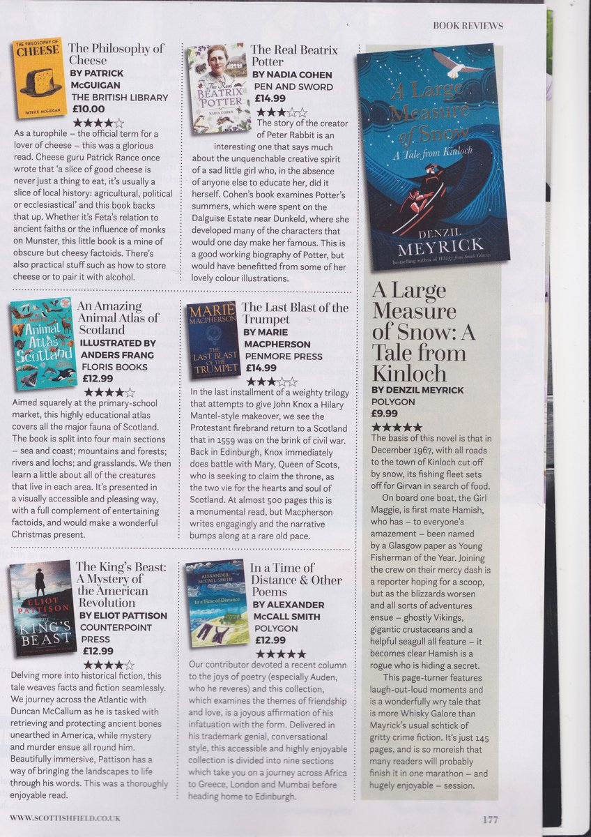 So thrilled with #Review of The Last Blast of the Trumpet in prestigious magazine @ScottishField @scottishbktrust @ScotStoryCentre @bookscot @BooksfromScotland #histfict #history #HWA #HNS