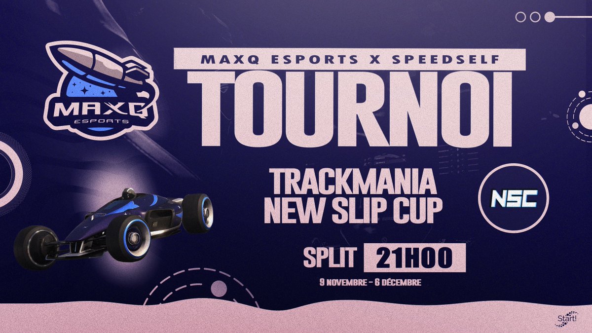 MaxQ_Esports's tweet photo. Sur #TrackMania, @Speedself a une revanche a prendre aujourd'hui ! 

Retrouver-le pour la New Slip Cup des 21h ! 🏁
📺 https://t.co/FHAbp8Wmob

Promis, il essaye d'aller vite !

#GoMaxQ🚀 https://t.co/PT3LLYT5zL