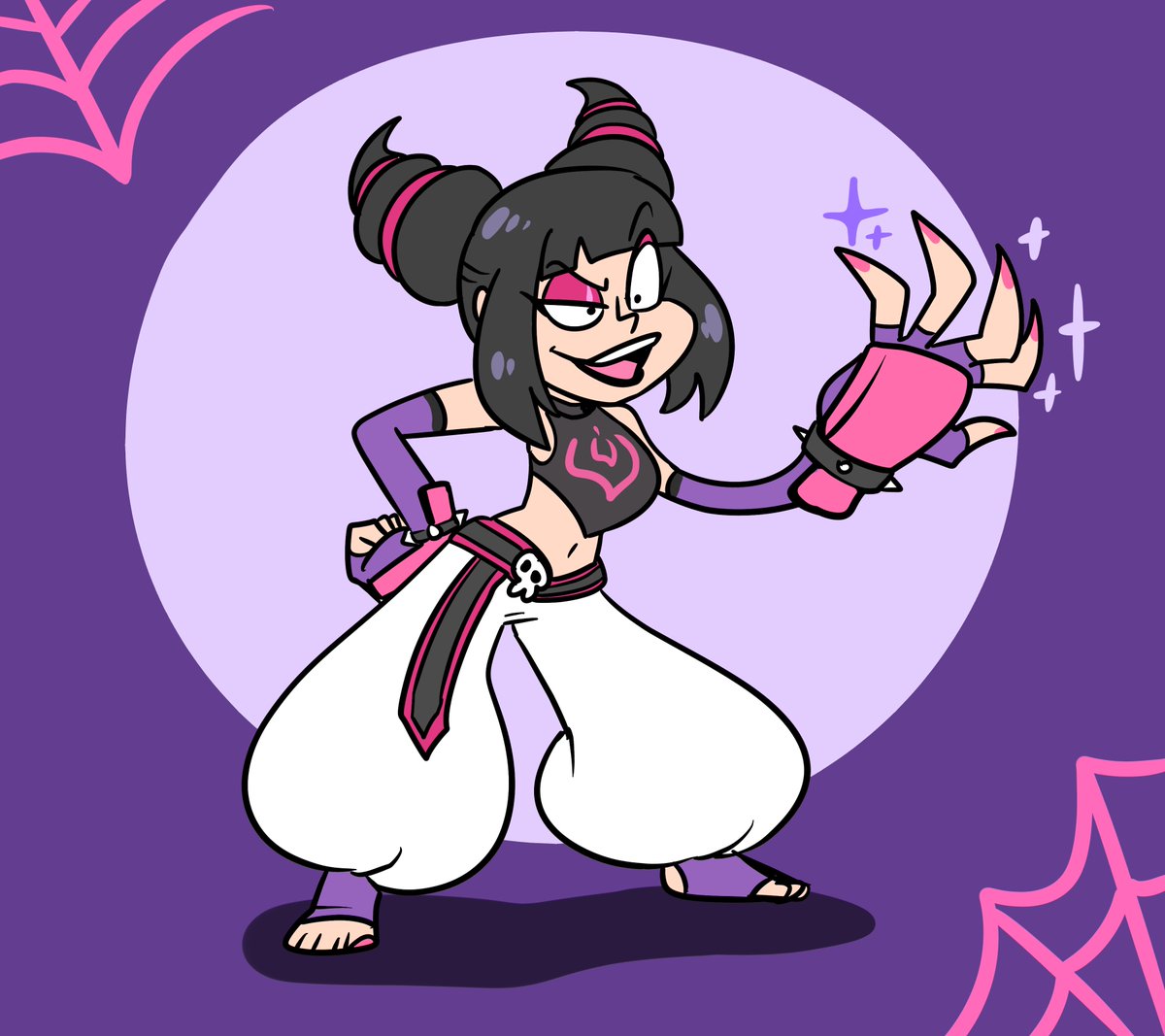 90's cartoon villain Juri Han #SFV #StreetFighter #ジュリ