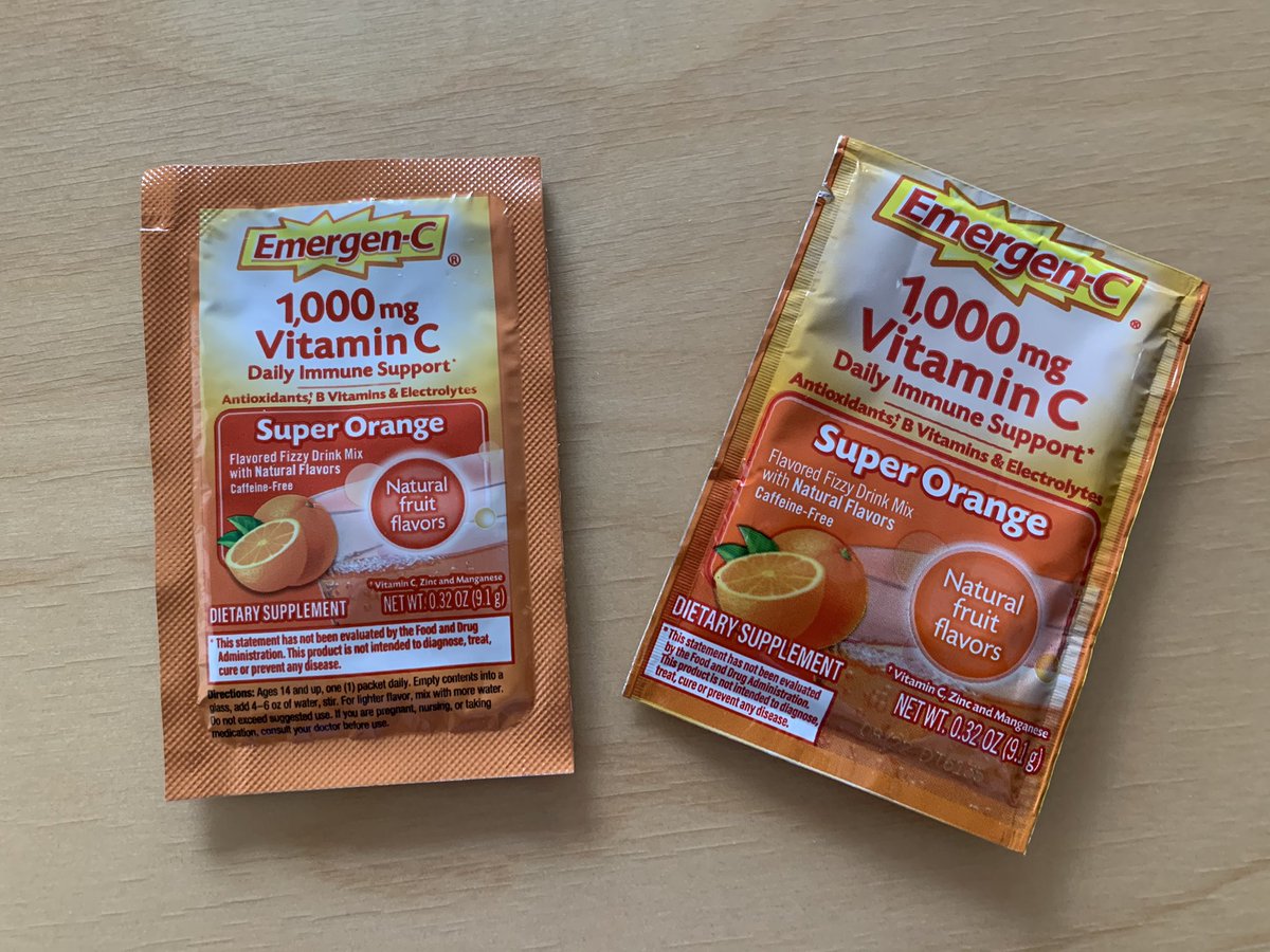 Dear <a href="/amazon/">Amazon</a> <a href="/emergenc/">Emergen-C</a> I bought Emergen-C from Amazon and Trader Joe’s and the packages are totally different. Is one of them fake?