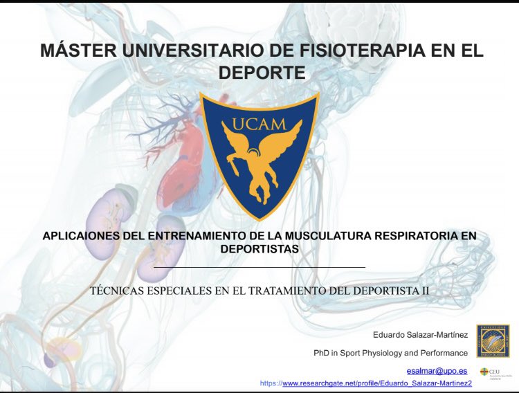 Encantado de colaborar un año más con el #masterfisioterapiadeporte en <a href="/UCAM_CIARD/">CIARD-UCAM</a> <a href="/UCAM/">UCAM Universidad</a>