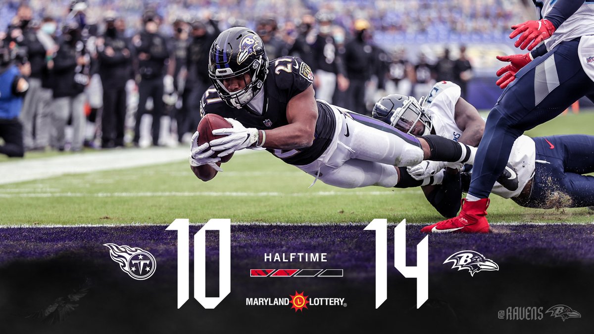 We're up at halftime.