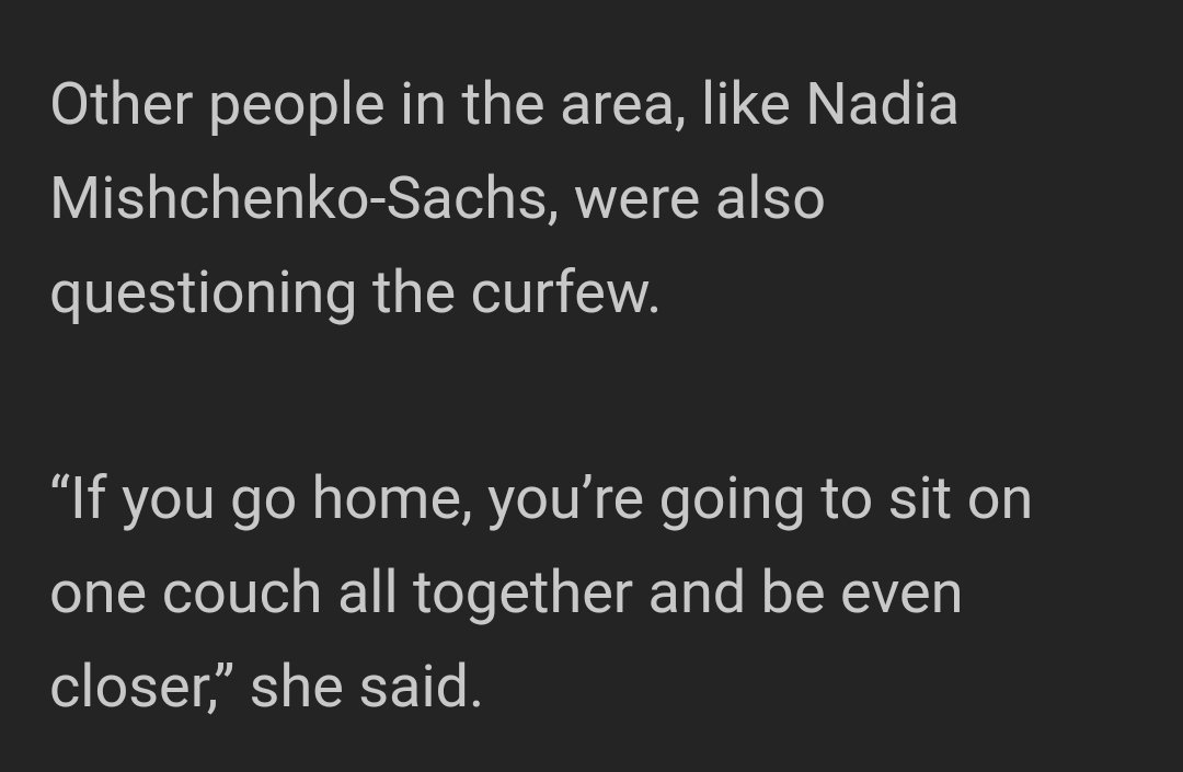 So let's make my case stronger. 5his is a quote from a lady in Los Angeles who quite doesn't get it. Yes we will be closer together but we won't be out catching the virus dumb ass.